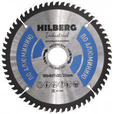 Диск Пильный HILBERG Industrial по алюминию 185*30/20*60Т (1шт/50шт)