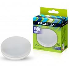 Ergolux LED-GX53-15W-GX53-6K (Эл.лампа светодиодная 15Вт GX53 6500К 180-240В)