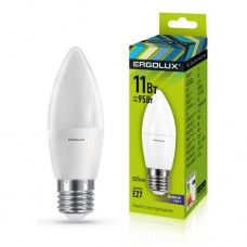 Ergolux LED-C35-11W-E27-6K (Эл.лампа светодиодная Свеча 11Вт E27 6500K 172-265В)