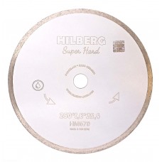 Диск алмазный HILBERG Super Hard 250*1,6*25,4 Сплошной HM670