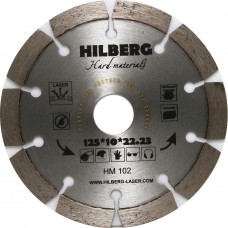 Диск алмазный HILBERG Hard Materials, Laser, сегментный 125*22,23мм , HM102