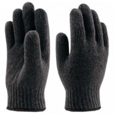 Перчатки Двойные утеплённые, 100% акрил САБ чёрные, (5/100пар)