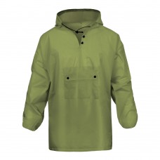 Плащ-дождевик зеленый «Hoody»  EVA c капюшоном (с резинками на рукавах) 100мк Komfi (1/30)