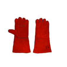 Краги (КЕ1470) красные сорта ВС с подкладкой  (1/12/60пар)